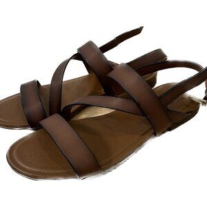 Naturalizer • Tru.Lodge Strappy Flat Sandal • Brown, Sz 9! NIB!